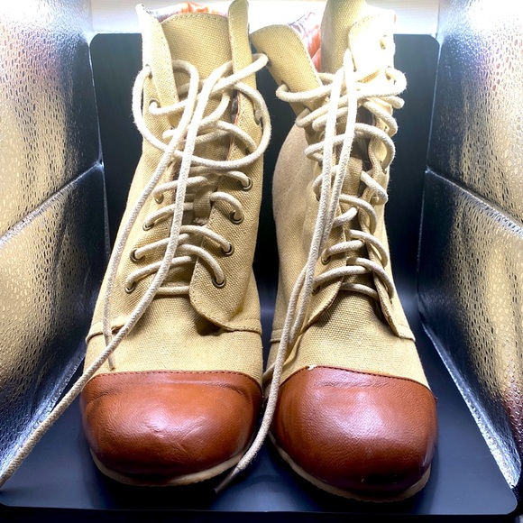 Coconuts By Matisse Tan & Brown Wedge Shoes - Picture 1 of 3